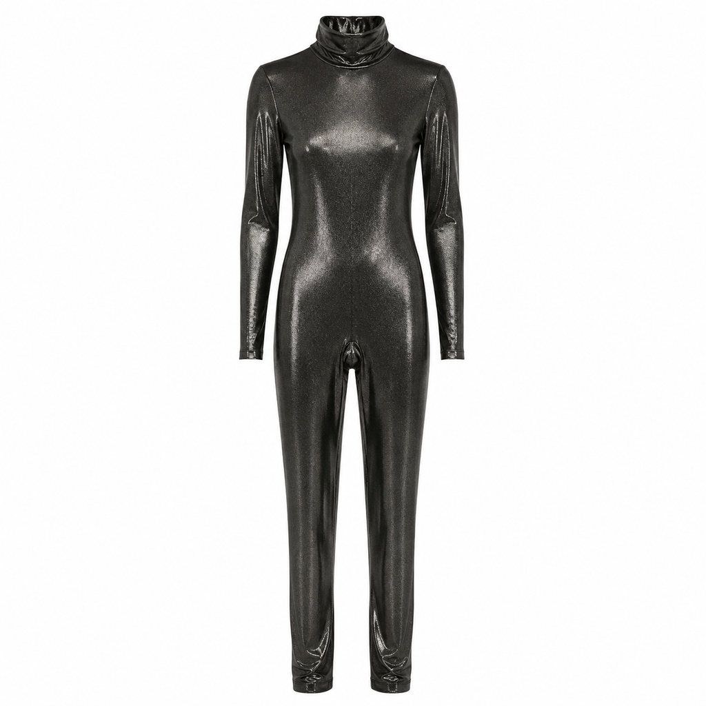 Dolce & Gabbana Woman Tracksuit Laminata High Neck Grey