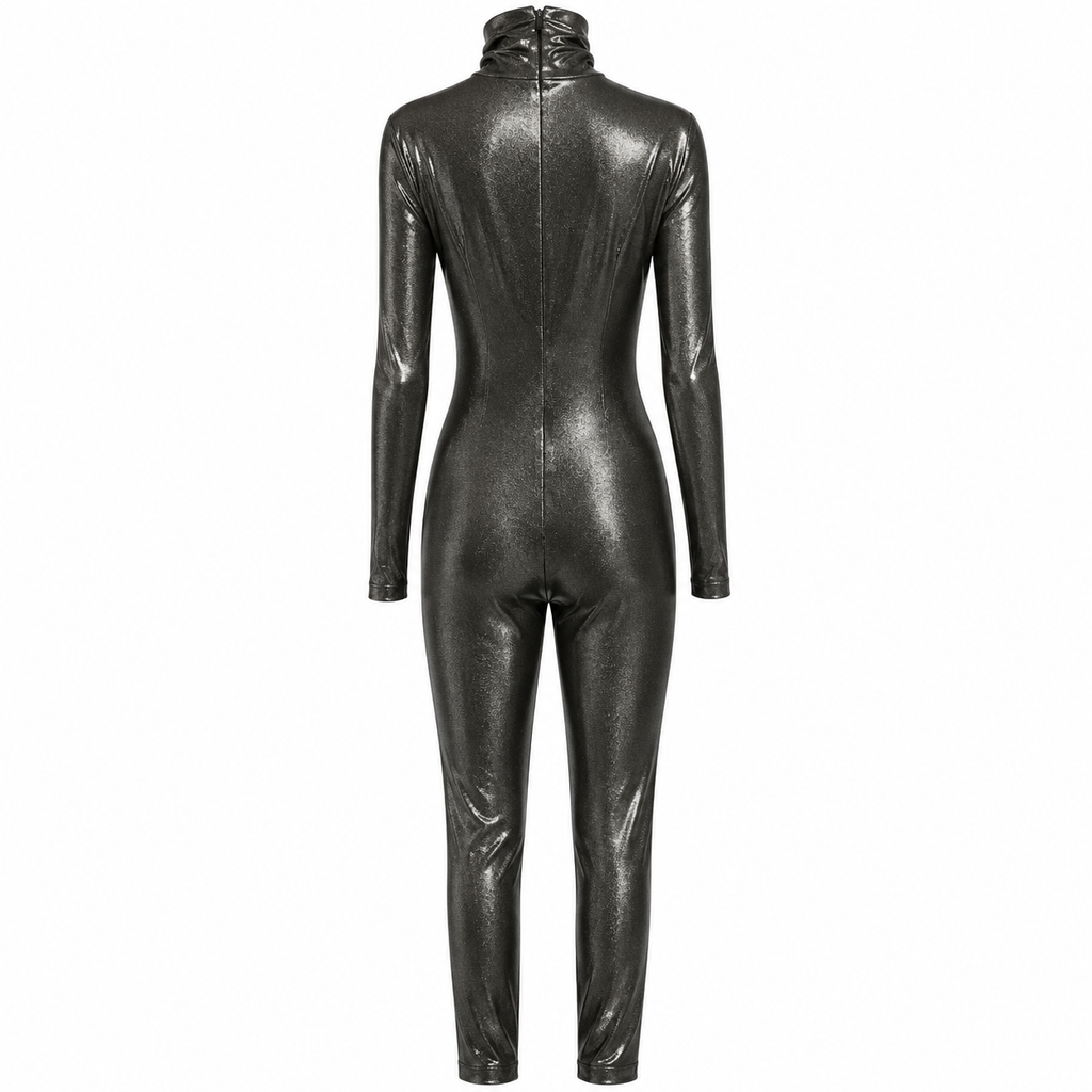 Dolce & Gabbana Woman Tracksuit Laminata High Neck Grey