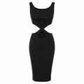 Dolce & Gabbana Woman Dress Intrecciato Black
