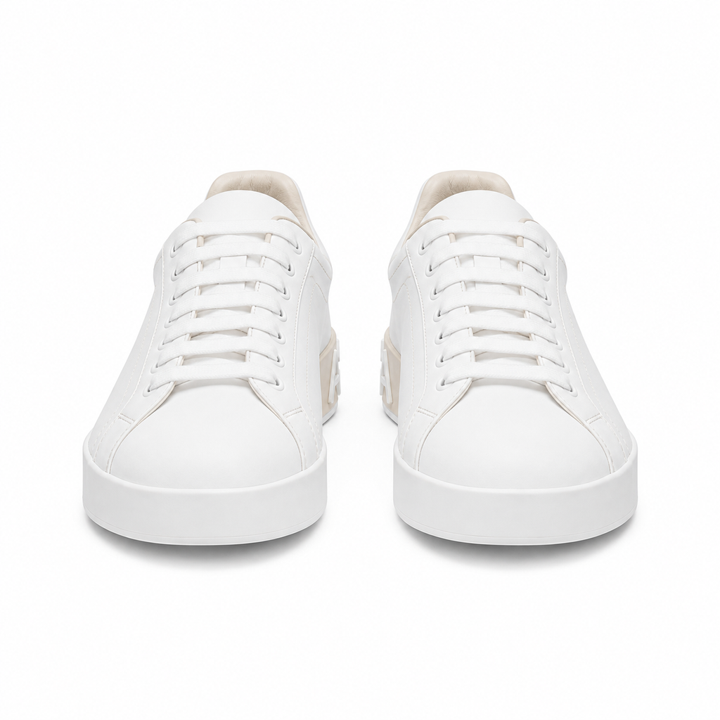 Dolce & Gabbana Woman Sneaker Portofino Beige Sneakers White