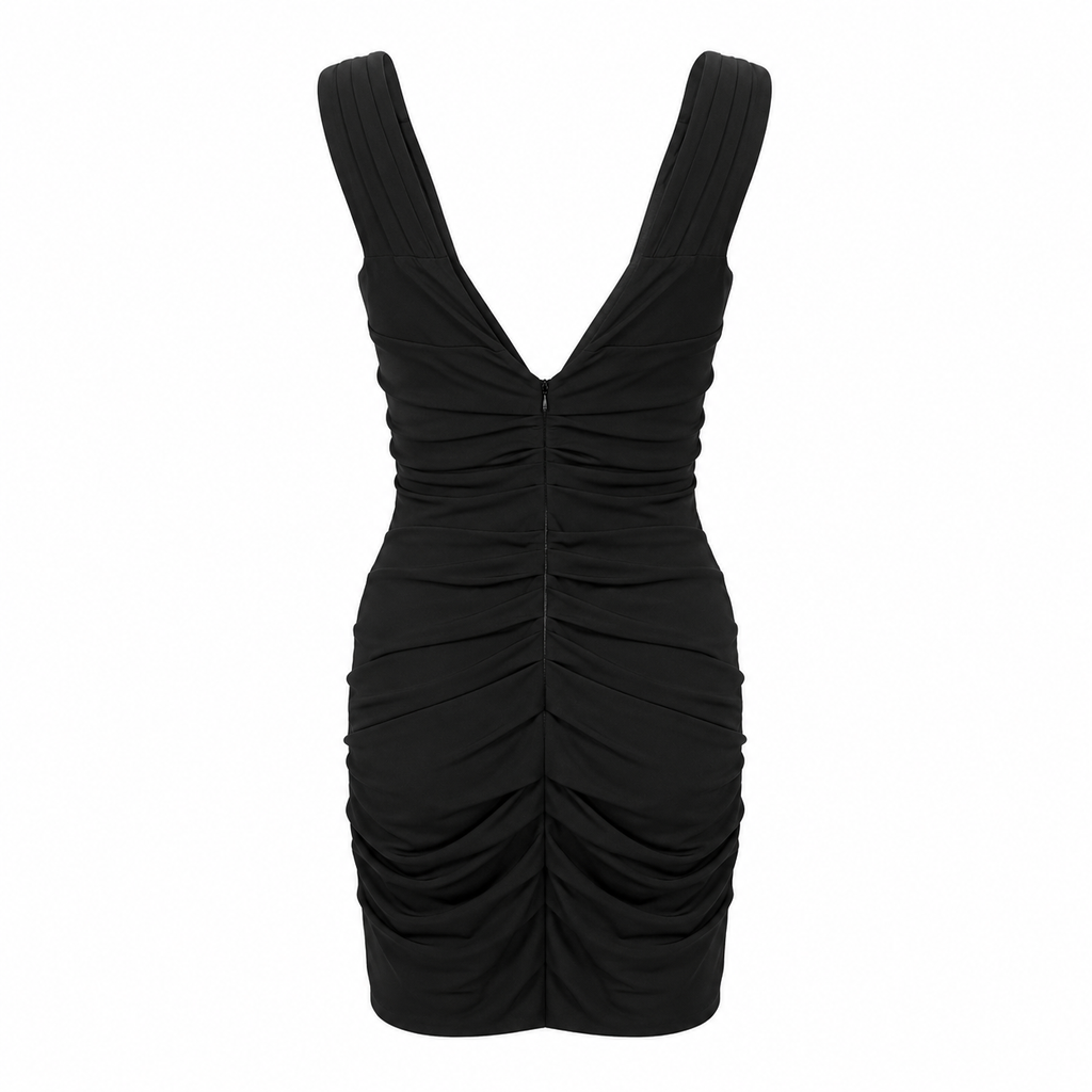 Dolce & Gabbana Woman Dress Drappeggiato Short Black