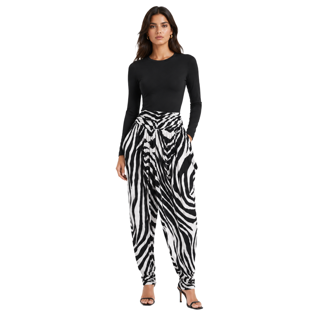 Dolce & Gabbana Woman Trousers Zebra Print White