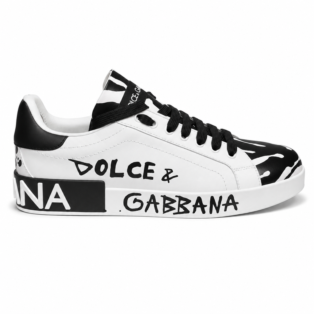 Dolce & Gabbana Woman Sneakers Portofino Black White