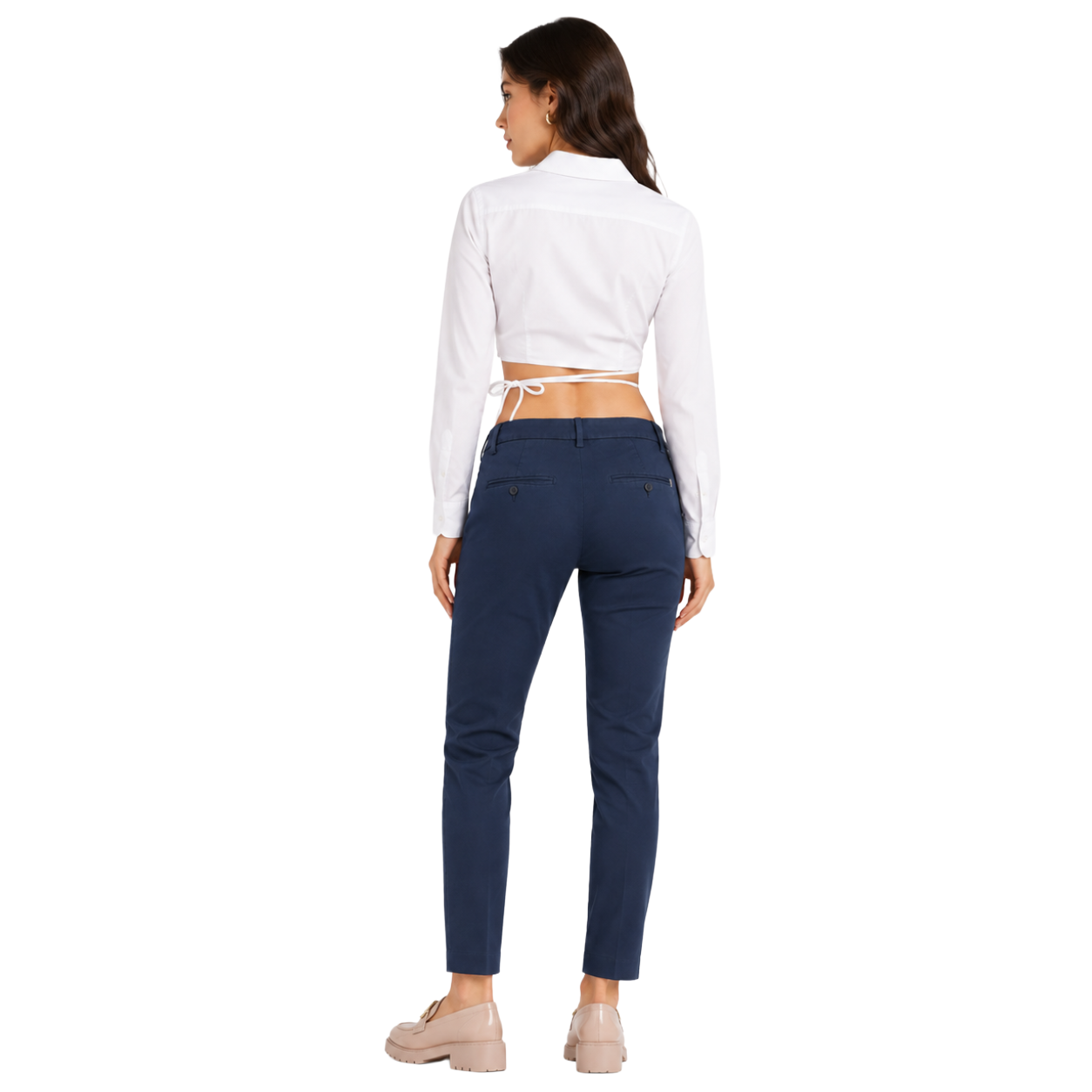 Dondup Woman Trousers Perfect Blue