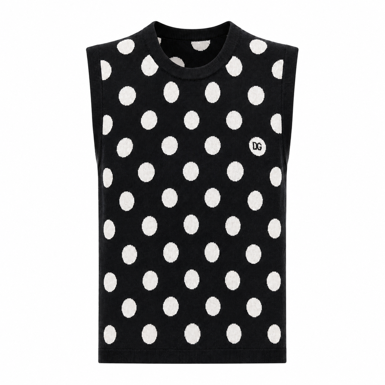 Dolce & Gabbana Woman Top Polka Dot Black