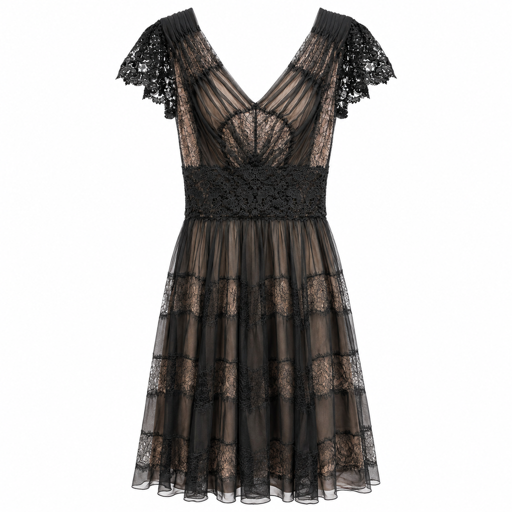 Dolce & Gabbana Woman Dress Lace Black