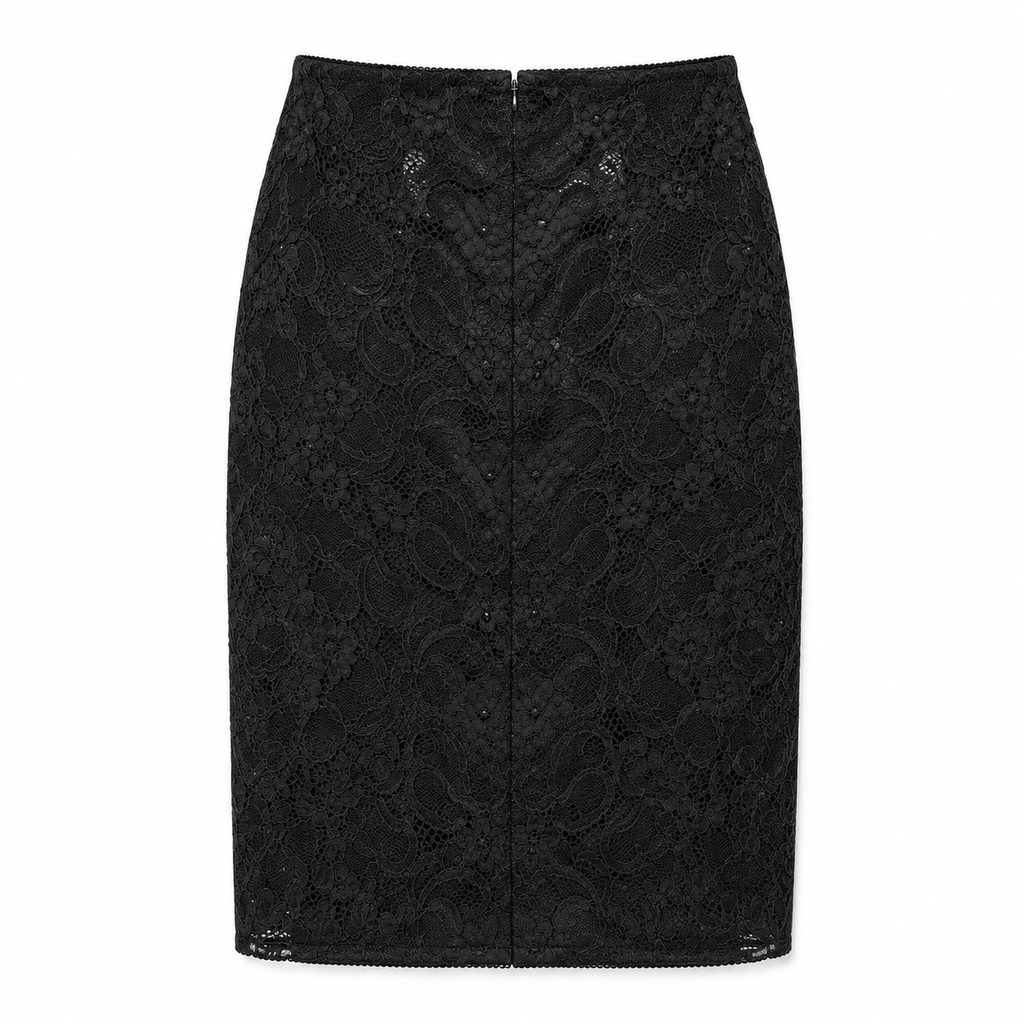 Dolce & Gabbana Woman Skirt Lace Black