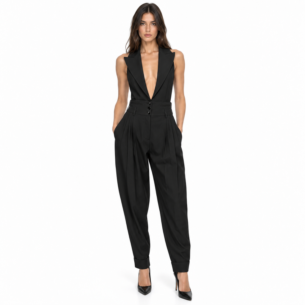 Dolce & Gabbana Woman Tracksuit Schiena Scoperta Black