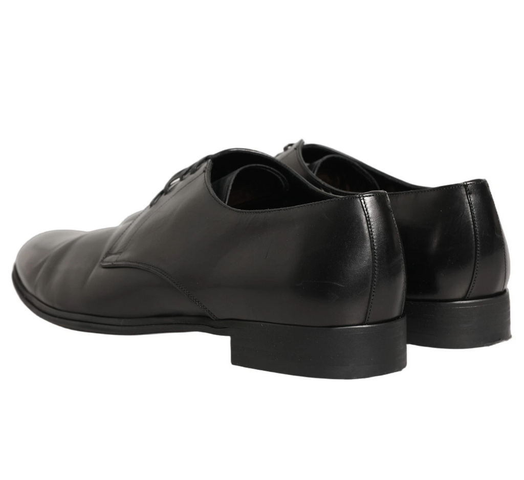 Dolce & Gabbana Man Derby Vitellino Vegetale Glossy Derby Black