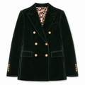 Dolce & Gabbana Man Jacket Velvet Green