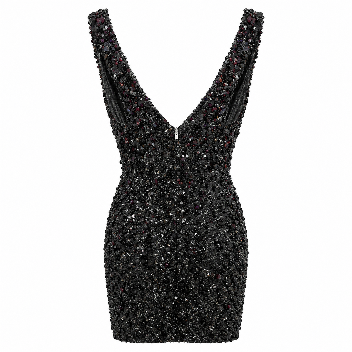 Dolce & Gabbana Woman Dress Scollato Paiettes Black