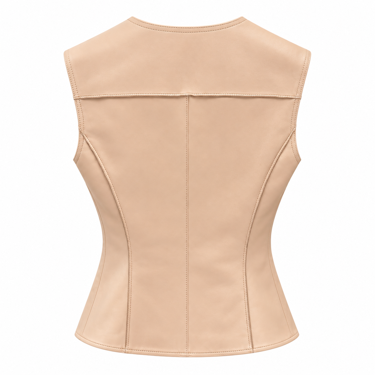 Dolce & Gabbana Woman Vest Leather Beige