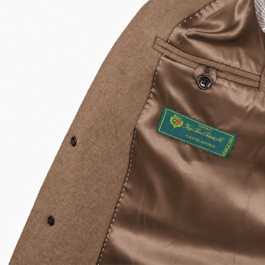 Loro Piana Fabric Man Coat Cammello Camel