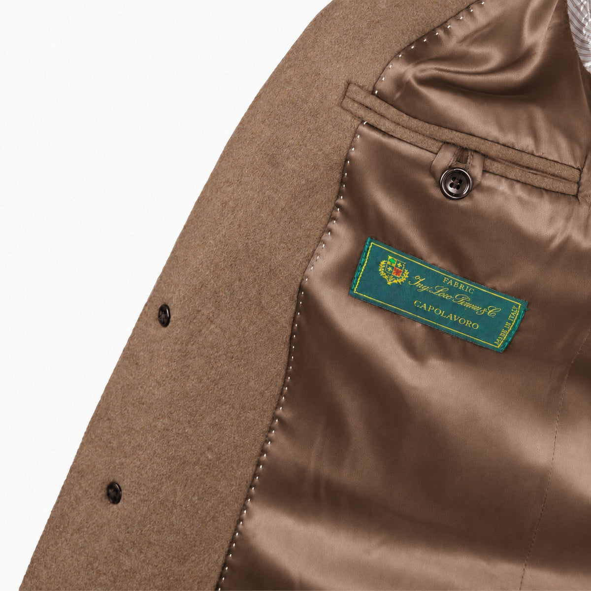 Loro Piana Fabric Man Coat Cammello Camel