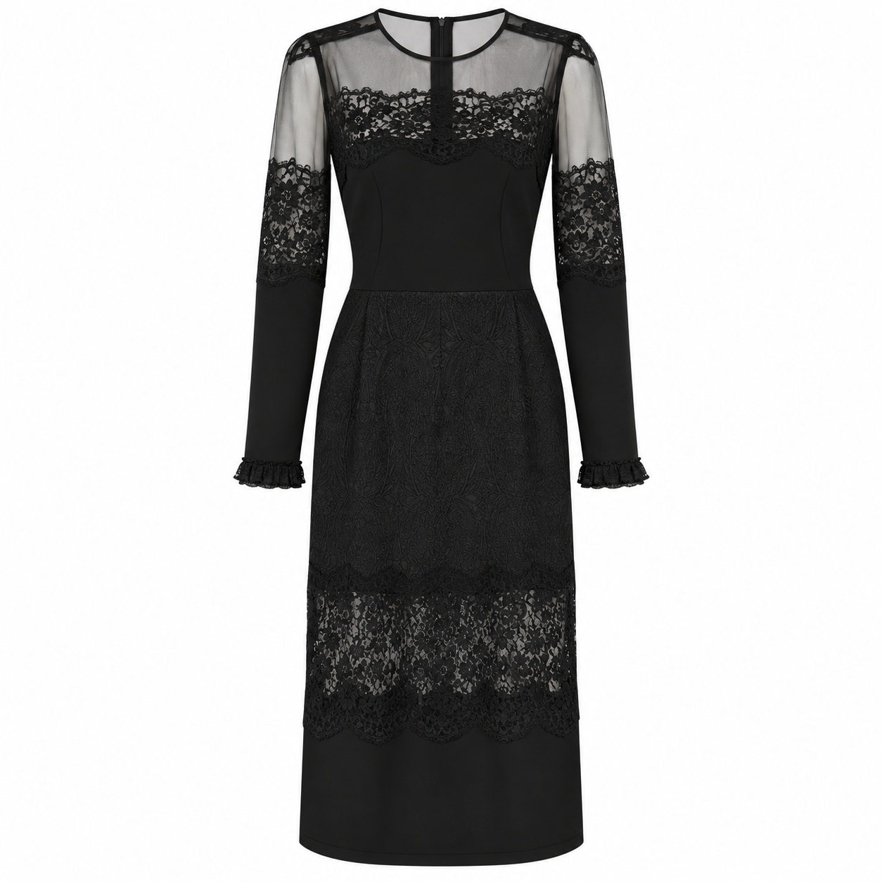 Dolce & Gabbana Woman Dress Long Lace Black
