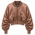 Dolce & Gabbana Woman Bomber Plissetato Brown