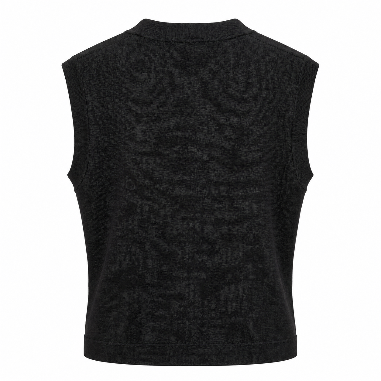 anna molinari Woman Vest Punto Milano Black