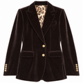 Dolce & Gabbana Man Jacket Velvet Brown