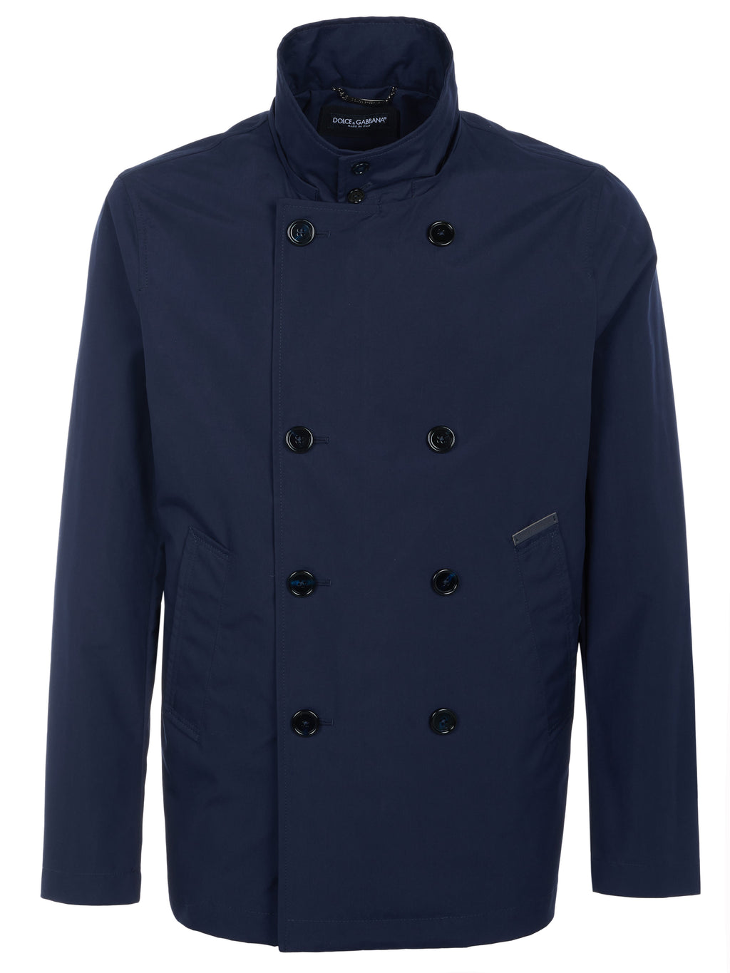 Dolce & Gabbana Man Jacket Double Face Navy Blue