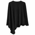 anna molinari Woman Crew Neck Asimmetrico Sweaters Black