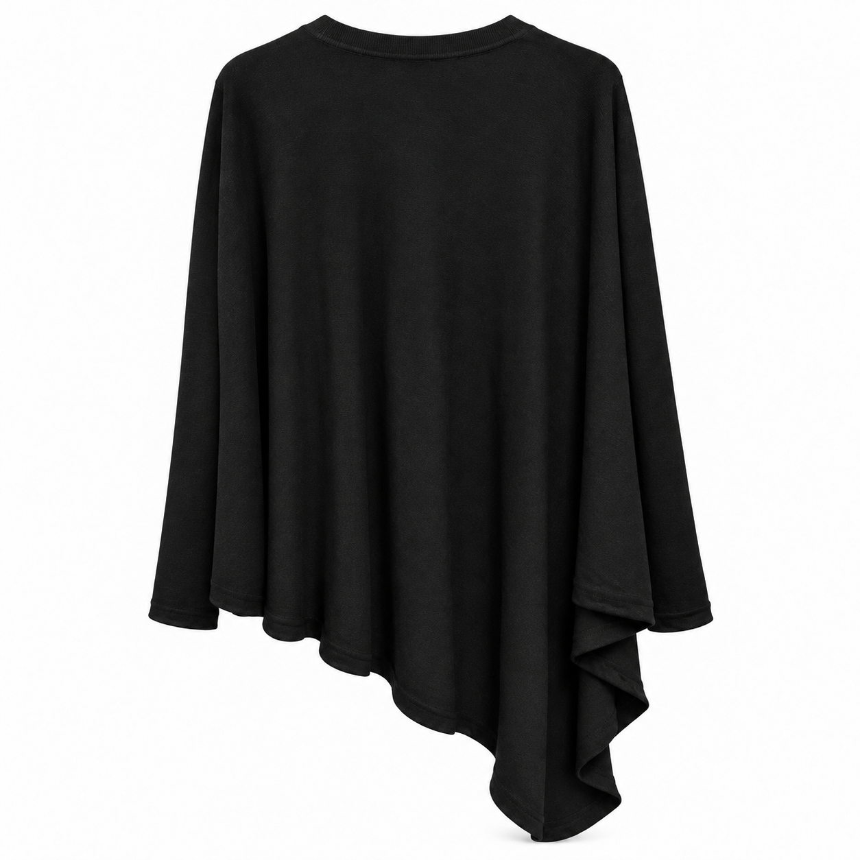 anna molinari Woman Crew Neck Asimmetrico Sweaters Black
