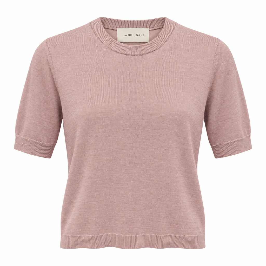 anna molinari Woman T-Shirt Crew Neck Pink