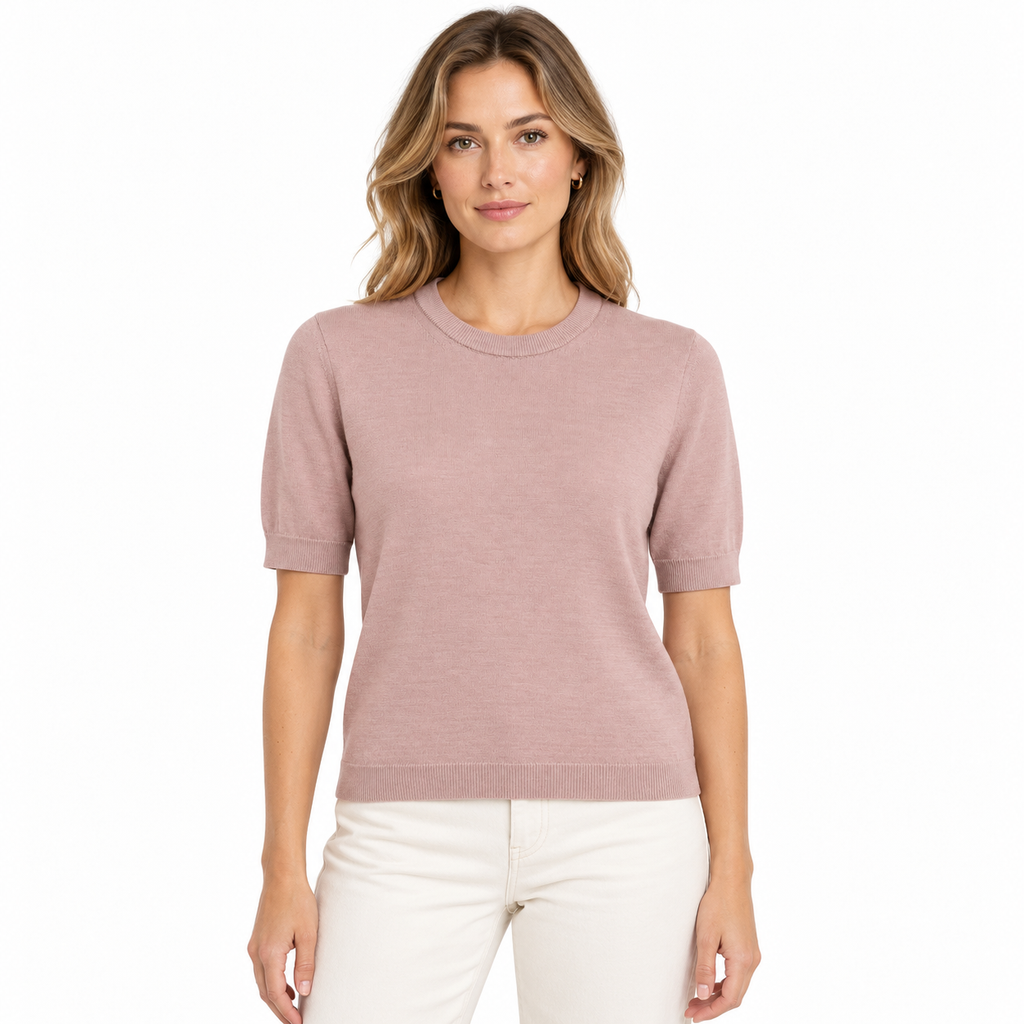 anna molinari Woman T-Shirt Crew Neck Pink