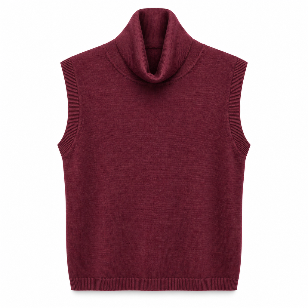 anna molinari Woman Turtleneck Sleeveless Red