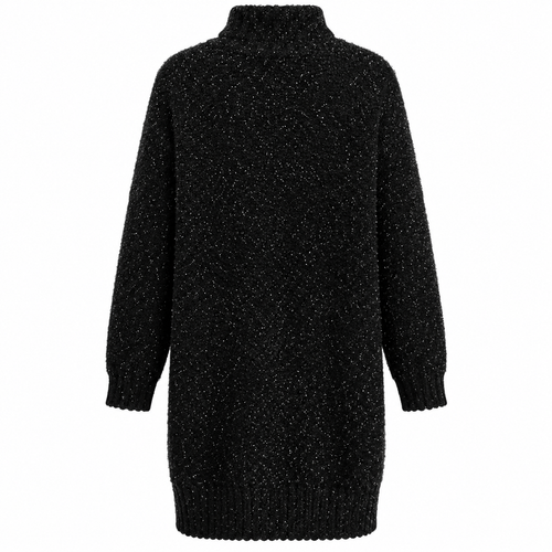 anna molinari Woman Cardigan Buclè Long Black