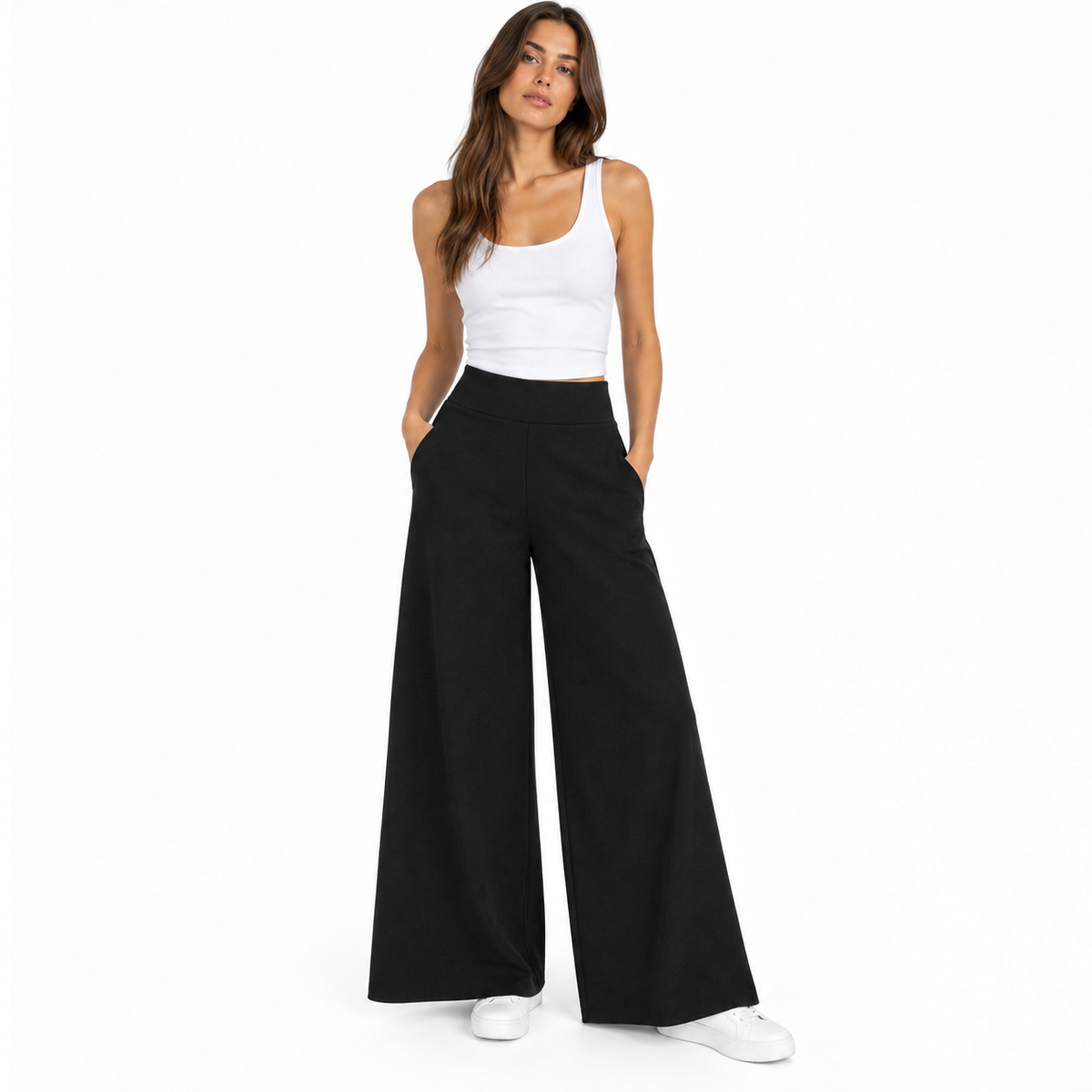 anna molinari Woman Trousers Dritto Punto Black