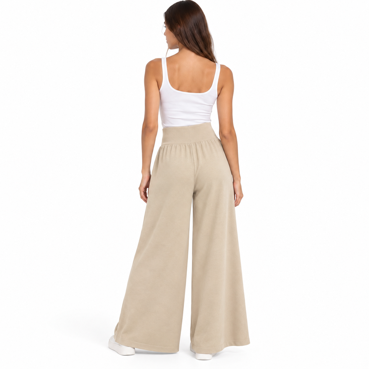 anna molinari Woman Trousers Wide Leg Beige