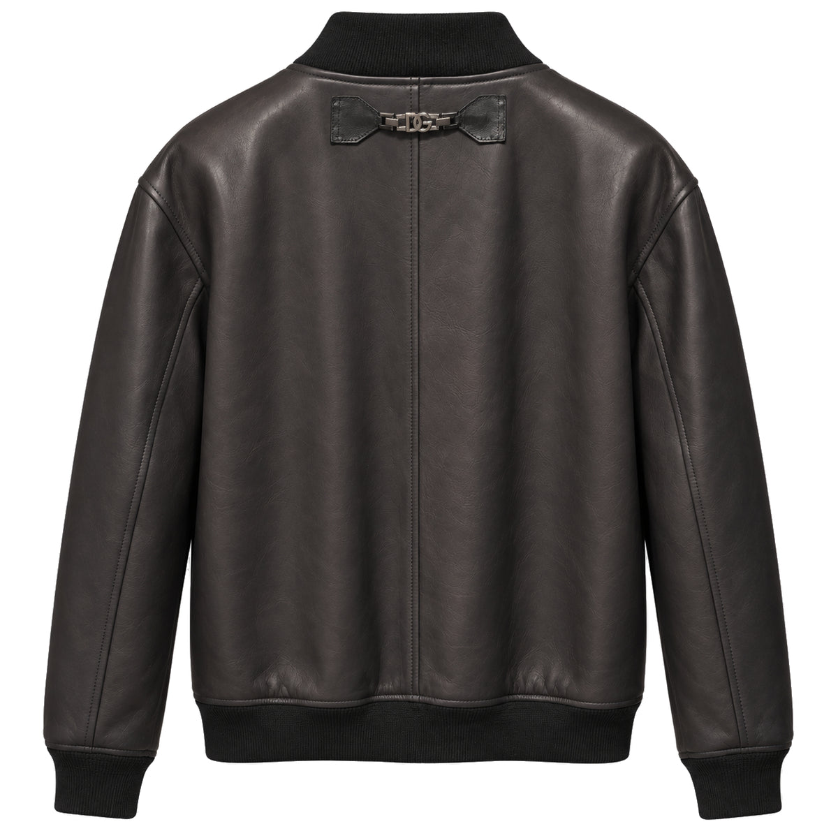 Dolce & Gabbana Man Bomber Leather Black