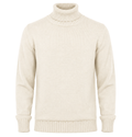 Alpha Studio Man Turtleneck Wool White