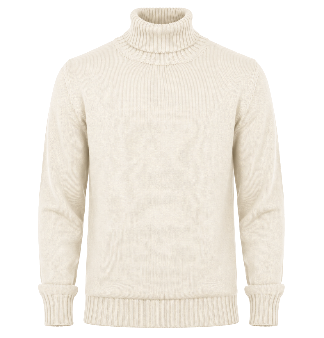 Alpha Studio Man Turtleneck Wool White