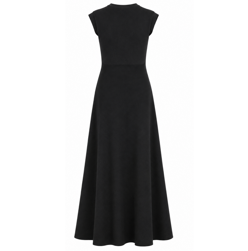 anna molinari Woman Dress Baloon Sleeveless Black