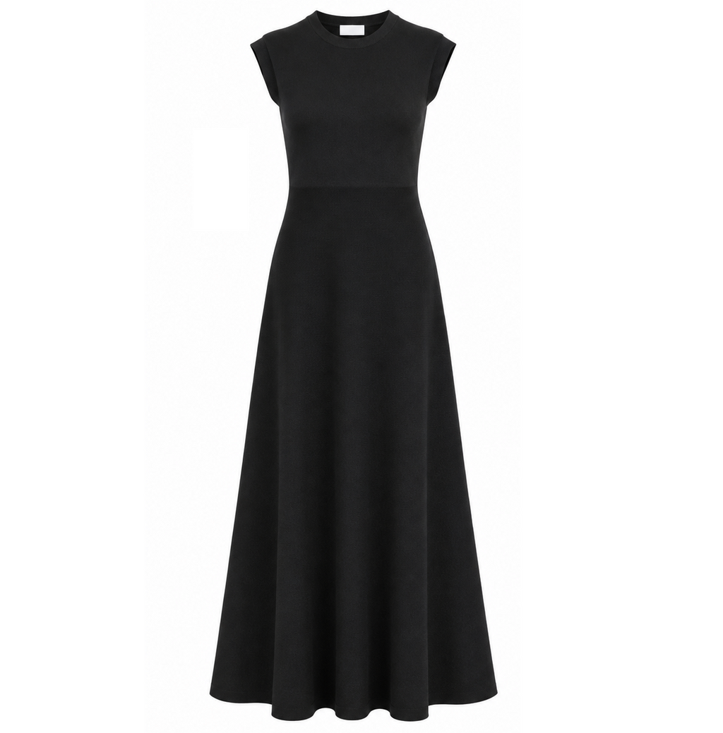 anna molinari Woman Dress Baloon Sleeveless Black