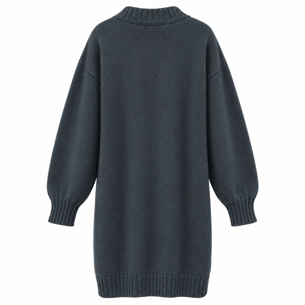 anna molinari Woman Dress Mini Antracite Grey