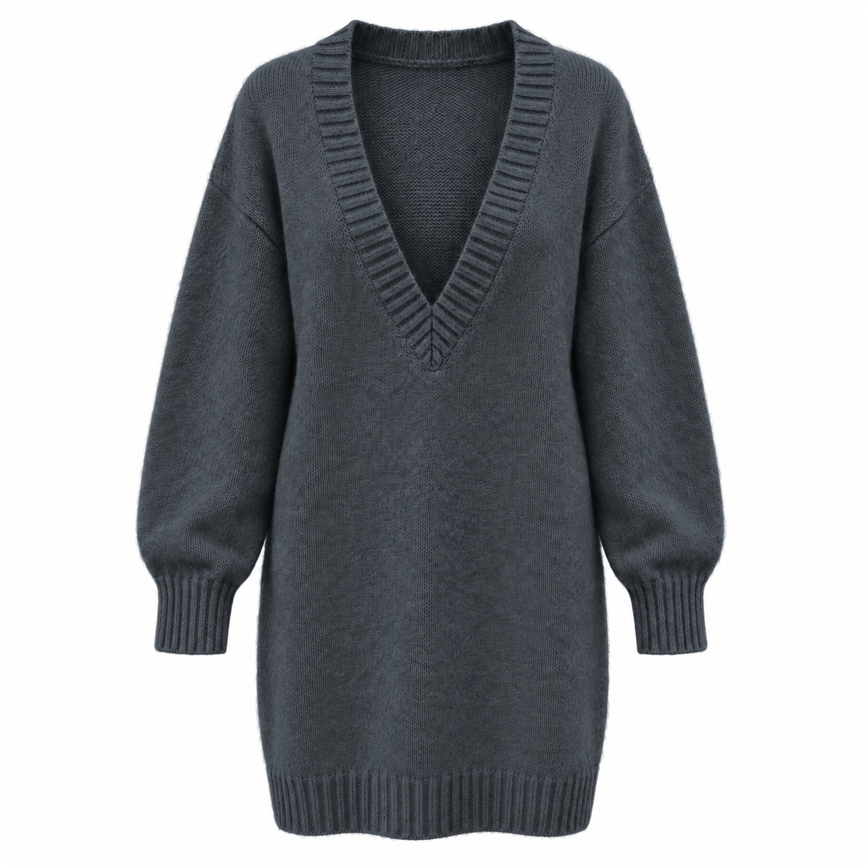 anna molinari Woman Dress Mini Antracite Grey