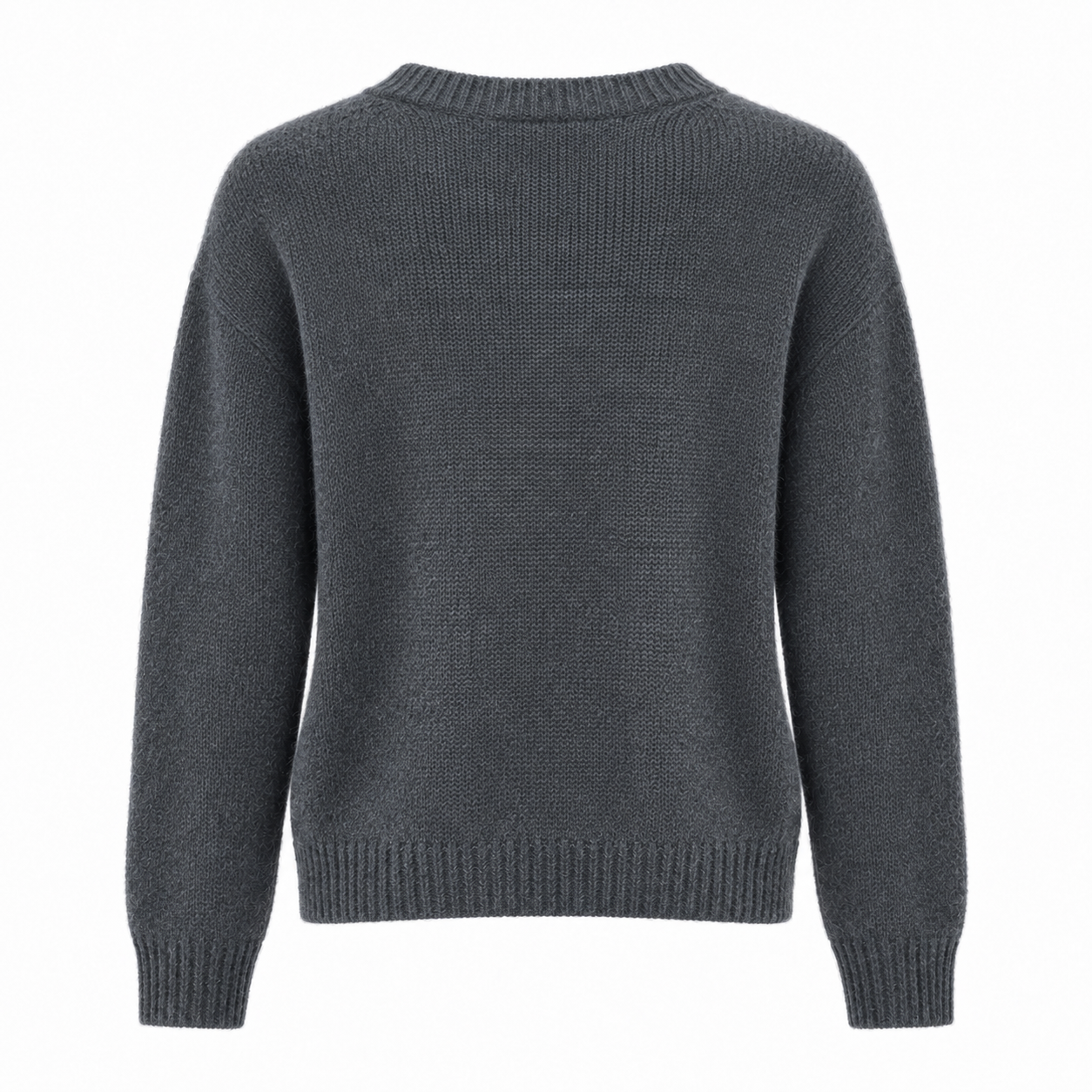 anna molinari Woman Knit Crew Neck Antracite Grey