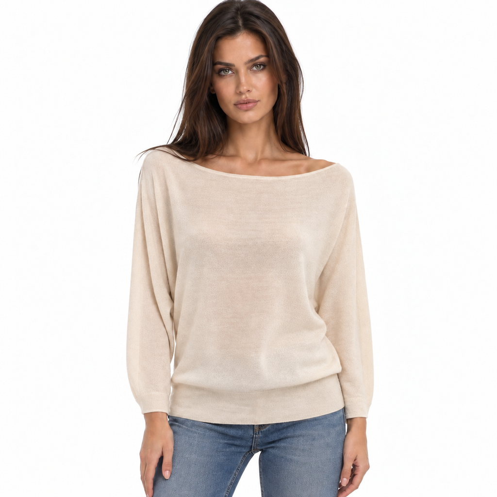 anna molinari Woman Knit Barca Beige