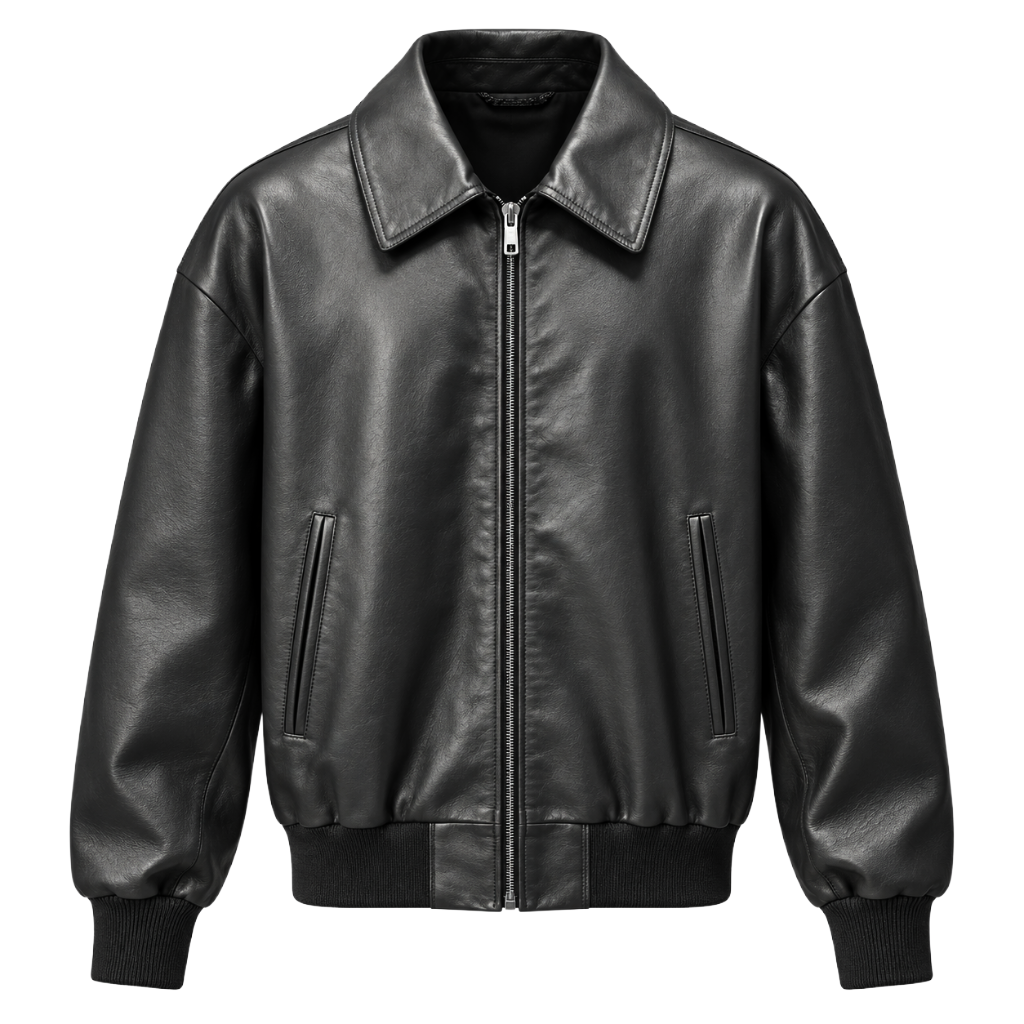 Dolce & Gabbana Man Jacket Leather Black