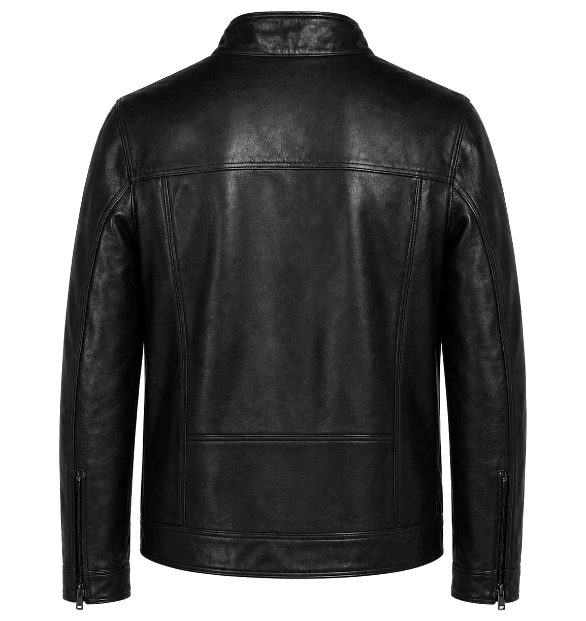 Emilio Romanelli Man Jacket Leather Vitello Black