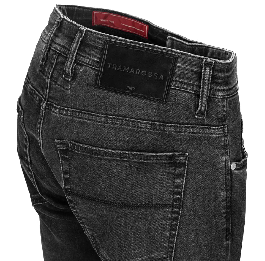 Tramarossa Man Carbon Distressed r-elax Jeans Black