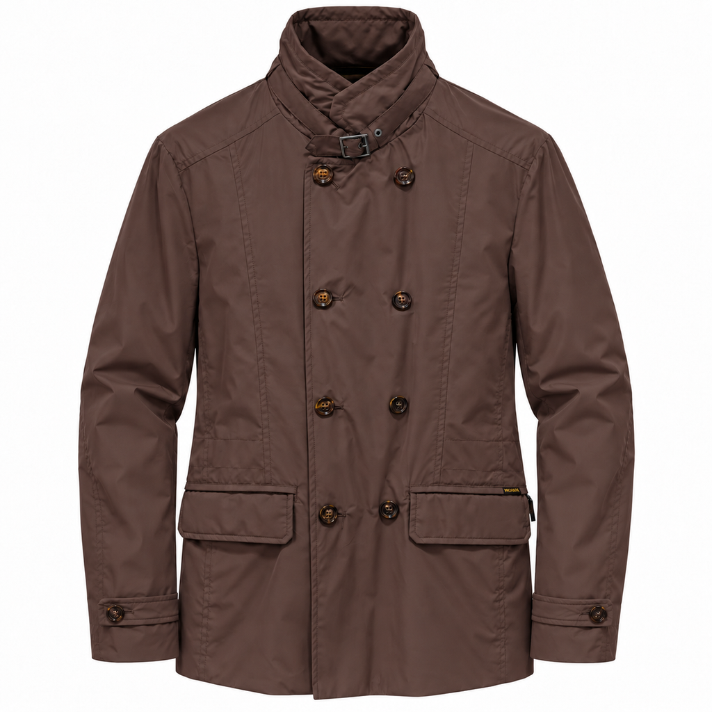 Moorer Man Trench Coat Nabucco Brown