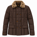 moorer Man Down Jacket Pelliccia Brown
