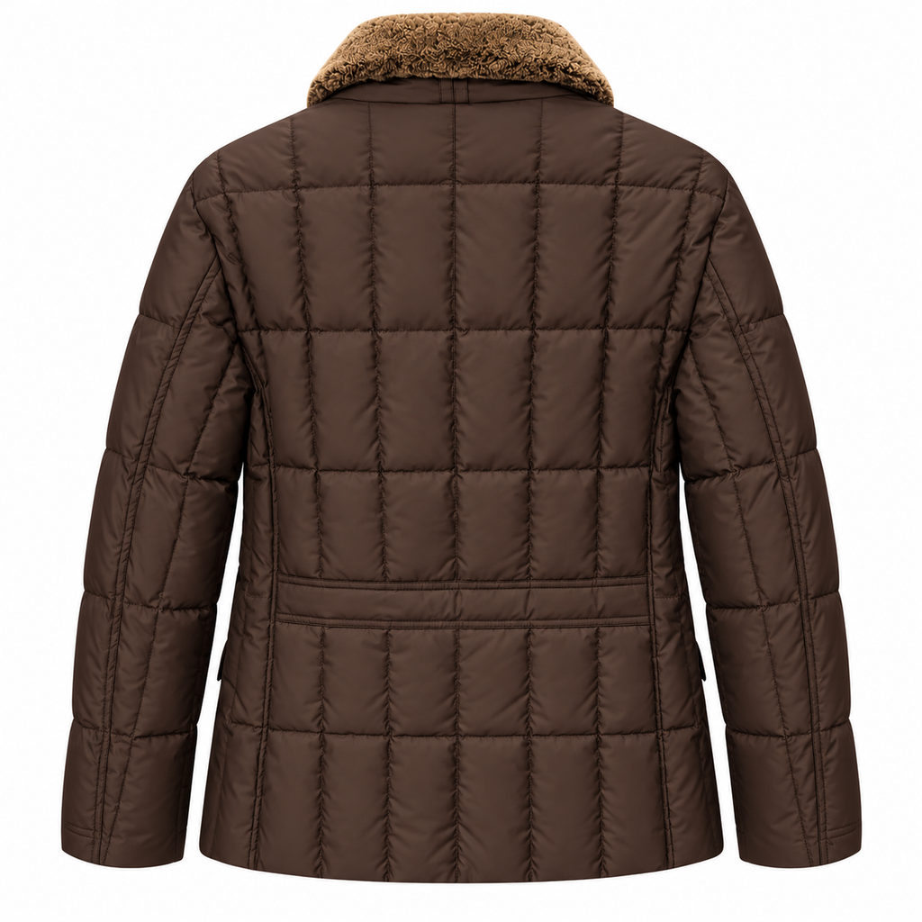 moorer Man Down Jacket Pelliccia Brown
