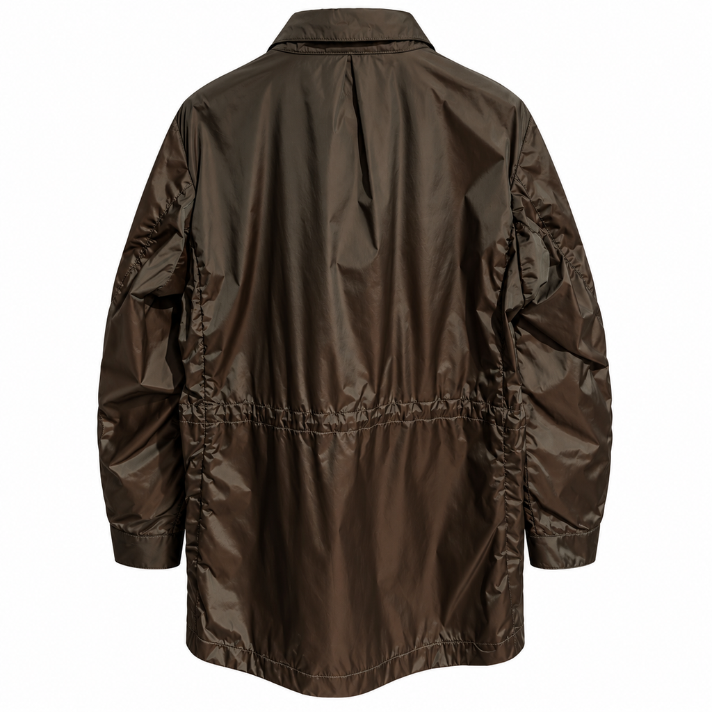 moorer Man Trench Coat Riberto Petrolio Green
