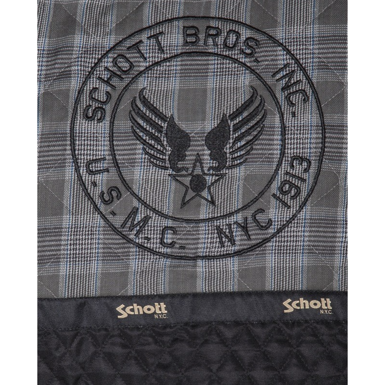 Schott NYC Man VINTAGE FLIGHT Jacket Black