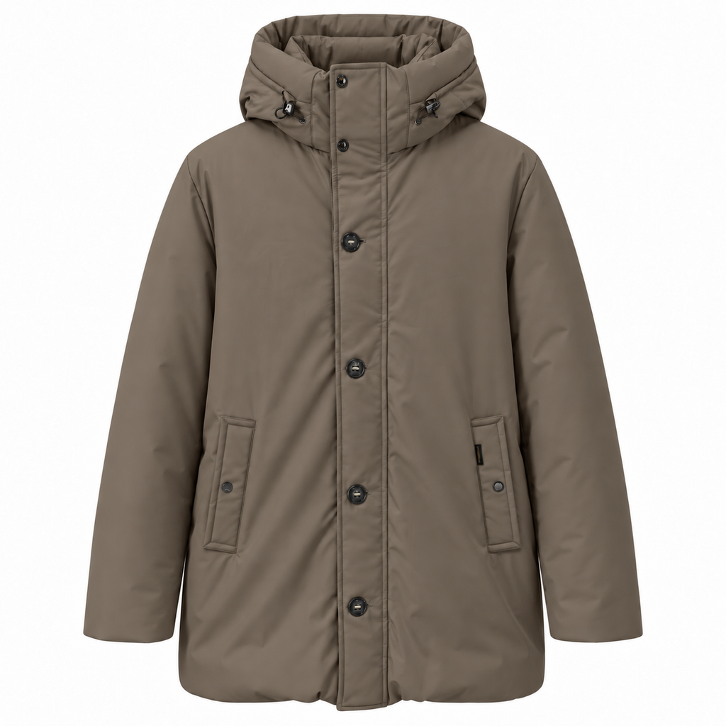 moorer Man Down Jacket Iury Visone Grey