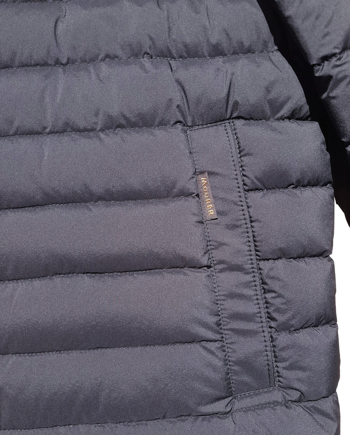 moorer Man Down Jacket Short Savin Blue